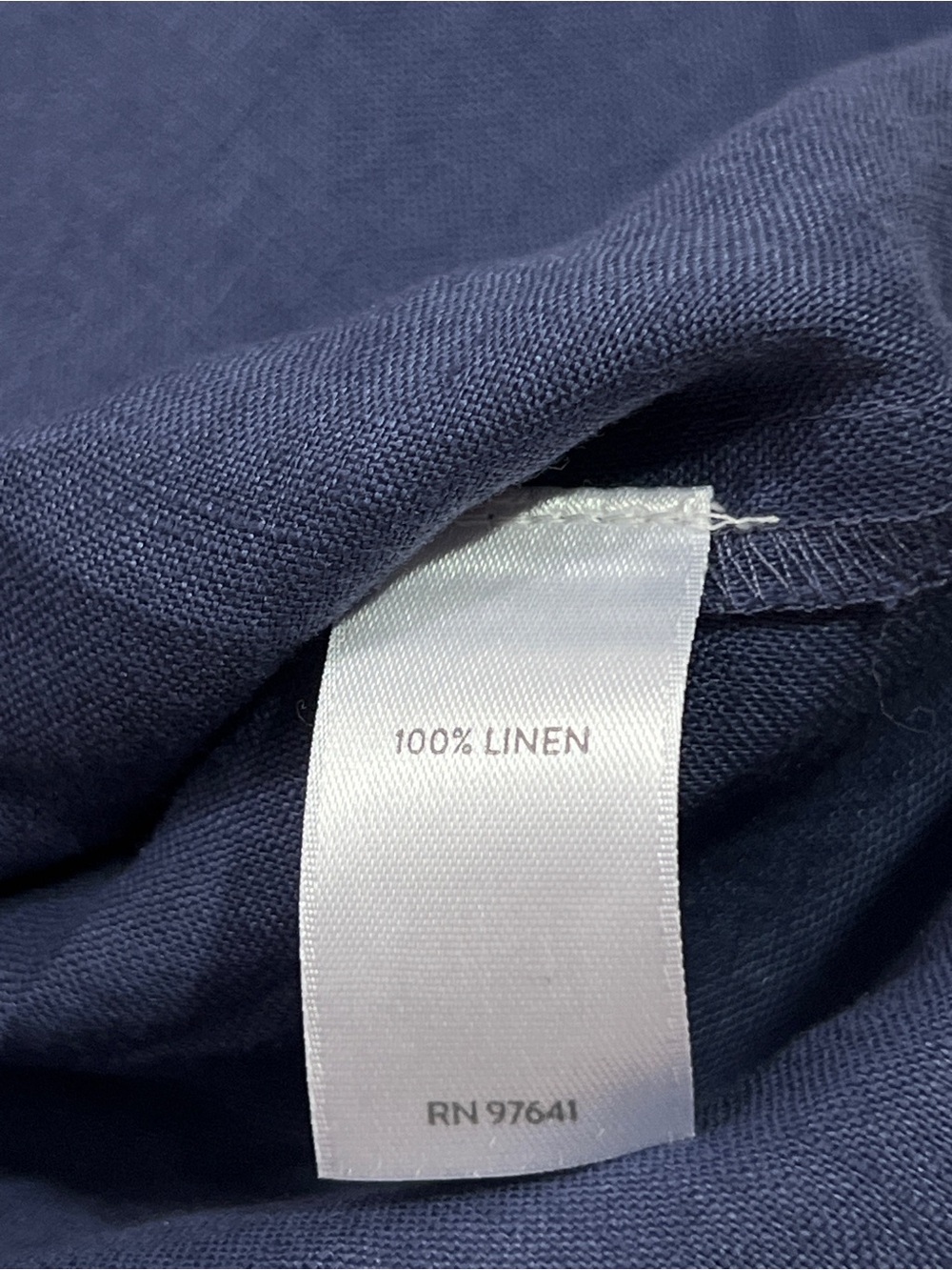 J.Jill Love Linen Pleated Dress - Medium - short sleeve relaxed fit blue classic - Picture 8 of 10